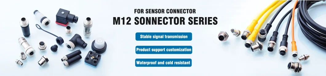 Sensor Connecting Line M12 Aviation Plug 5-Pin PUR Strip Line Male Female Butt Joint Waterproof Connector