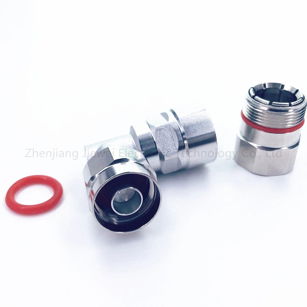 N Type Male Crimp Right Angle RF Connector for 1/2 Feeder Cable