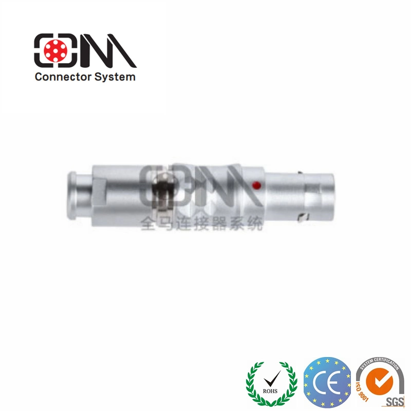 Qm K-Series Tgg Plug Waterproof Metal Push-Pull MRI Solar System Male Connector.