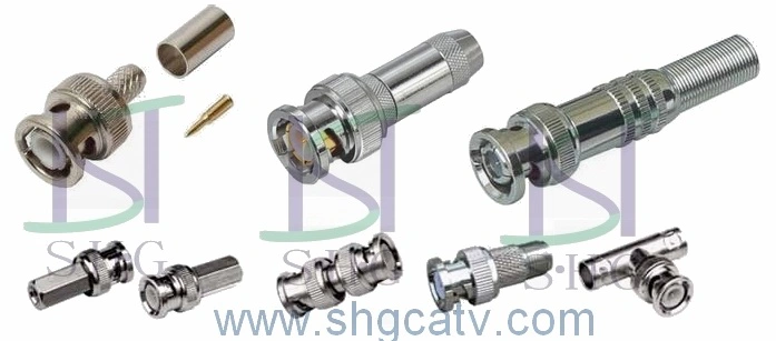 BNC Connectors for Rg58 Rg59 RG6 Rg213 Coaxial Cable